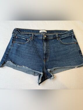Abercrombie & Fitch Indigo Denim Cutoff Shorts